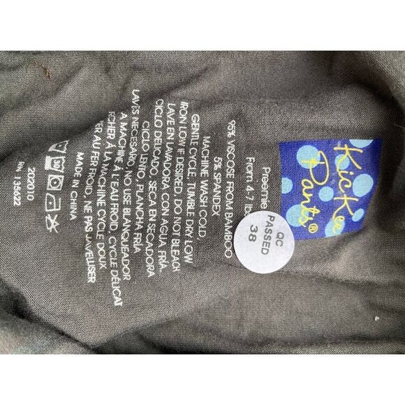 KICKEE PANTS NWT print layette gown hat set stone rainbow trout MSRP $45 - Picture 4 of 5